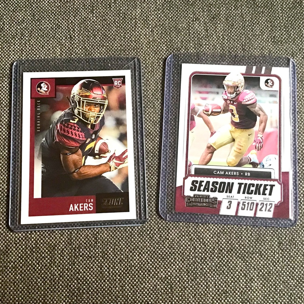 Cam Akers 2020 Panini Rookie Card Panini Score & Contenders ( LA Rams)